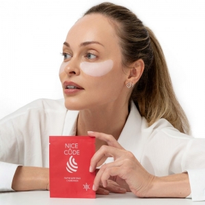 Биоцеллюлозные патчи для глаз с кофеином NICE CODE